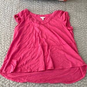 Pink time and tru T shirt